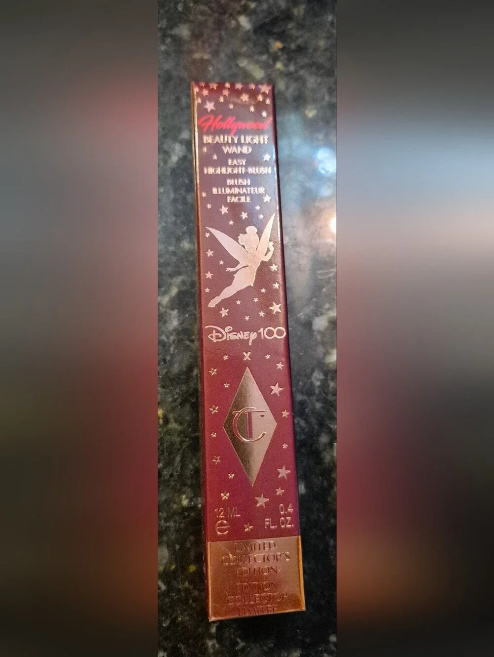 CHARLOTTE TILBURY 👸 DISNEY 100 🌟 HOLLOYWOOD BEAUTY LIGHT WAND ILLUMINATOR $42